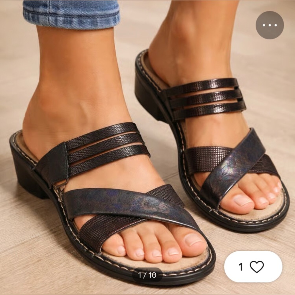 Alegria Sandals LEI-661 Leila Braidy Size 39 European Leather Wedge NICE CUTE!